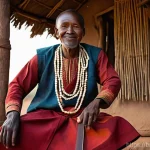 Home 16 보츠와나 전통 춤과 음악 - **A Botswanan 'Segaba' Dance Storyteller.**
A dignified Botswanan man in his late 40s or 50s, we...