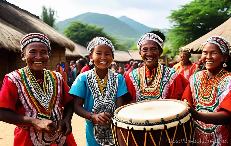 보츠와나 전통 춤과 음악 - **A Botswanan 'Segaba' Dance Storyteller.**
    A dignified Botswanan man in his late 40s or 50s, we...